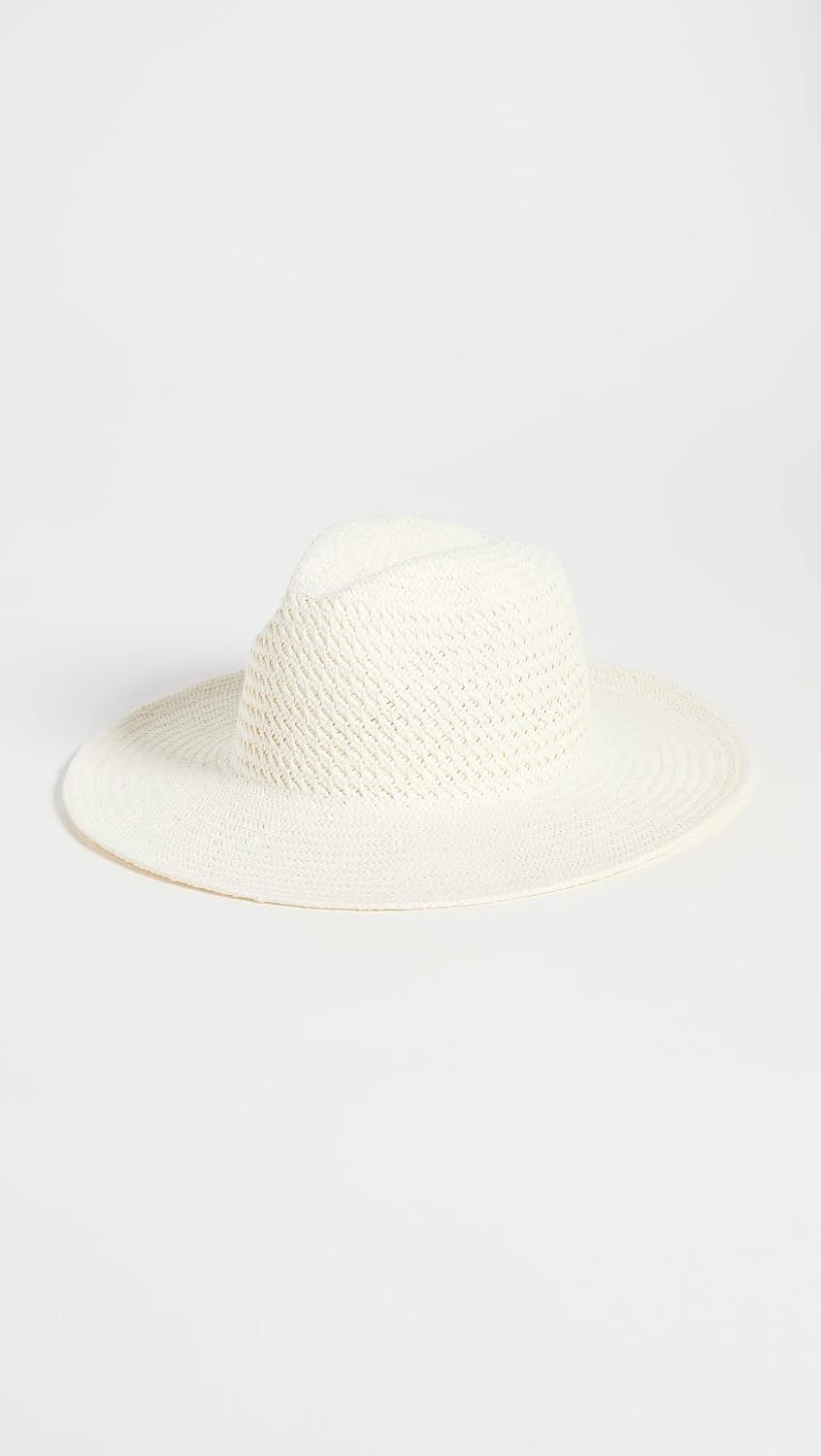 Hat Attack Women's Vented Luxe Packable Straw Hat One Size Bleach